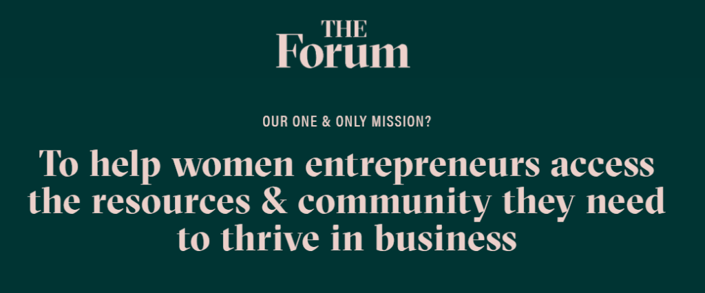 the forum - forum for women entrepreneurs, helping women thrive in business