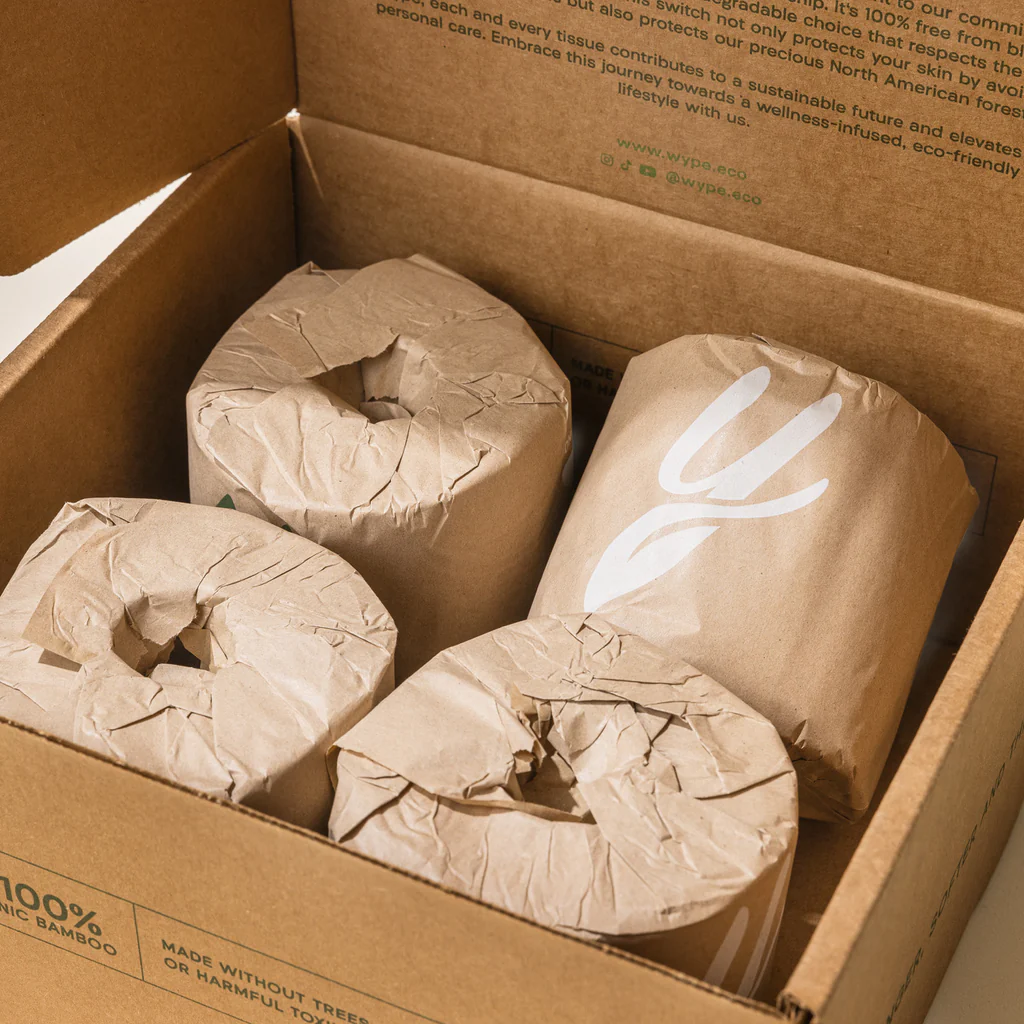 Wype toilet paper packaging